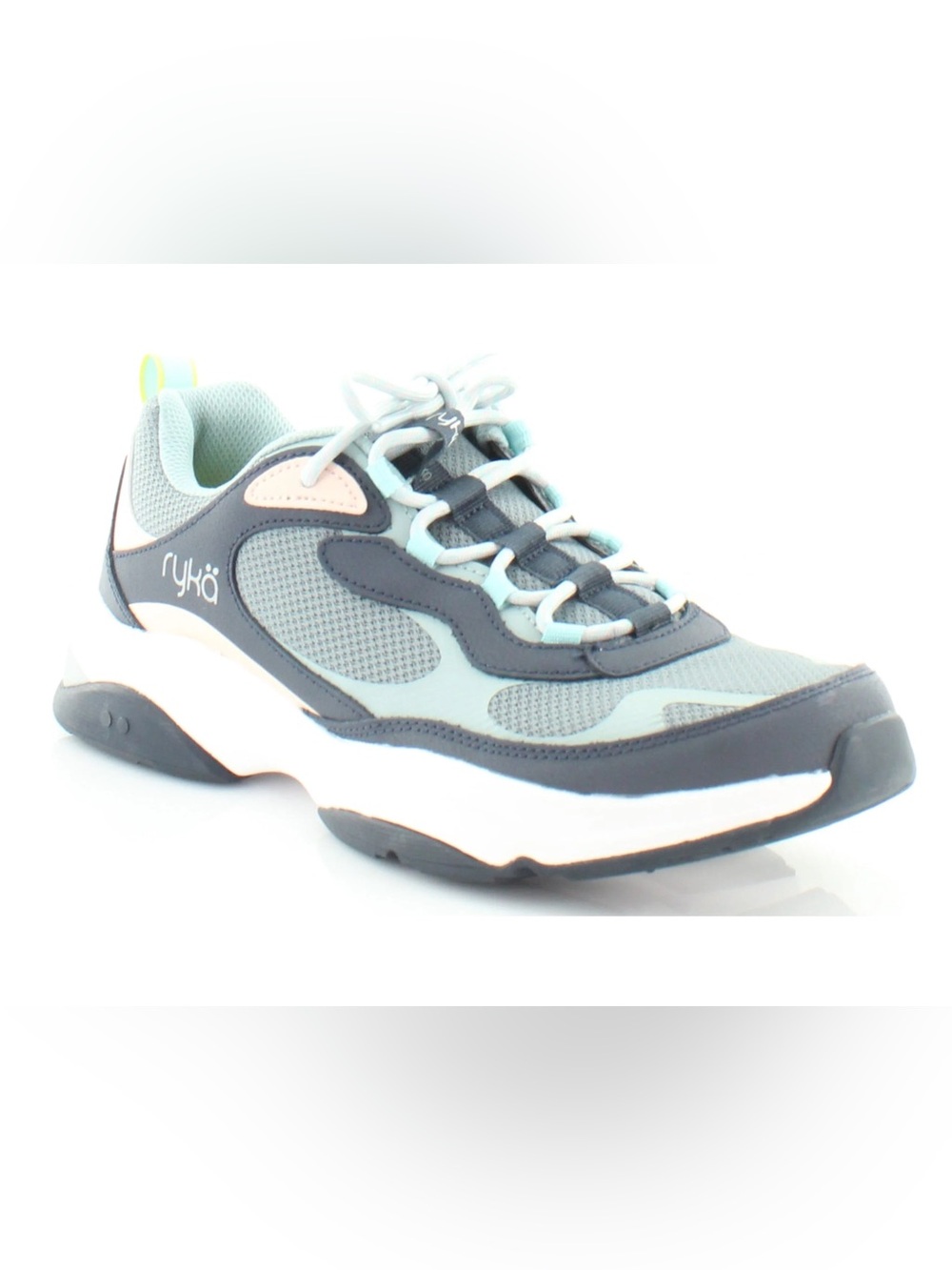 EUC Ryka Women's Athletic Shoe in Teal, Gray, White and Tan